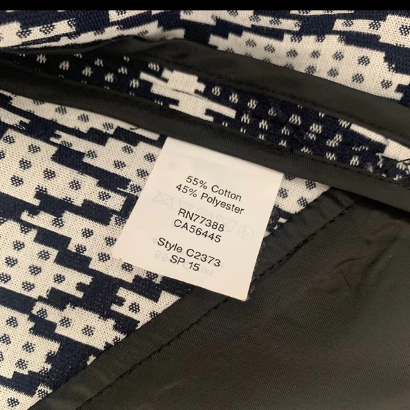 J.Crew Factory Jacquard Moto Biker Sweater Zip black 
Blue XS - Picture 5 of 8